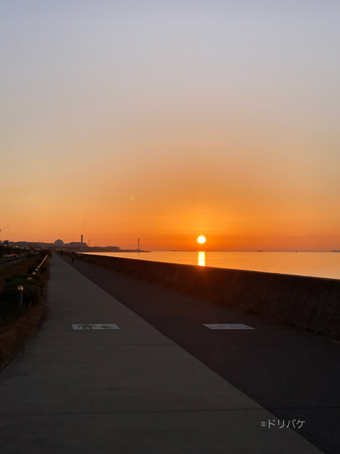 ホテルオークラ東京ベイ海辺の朝日