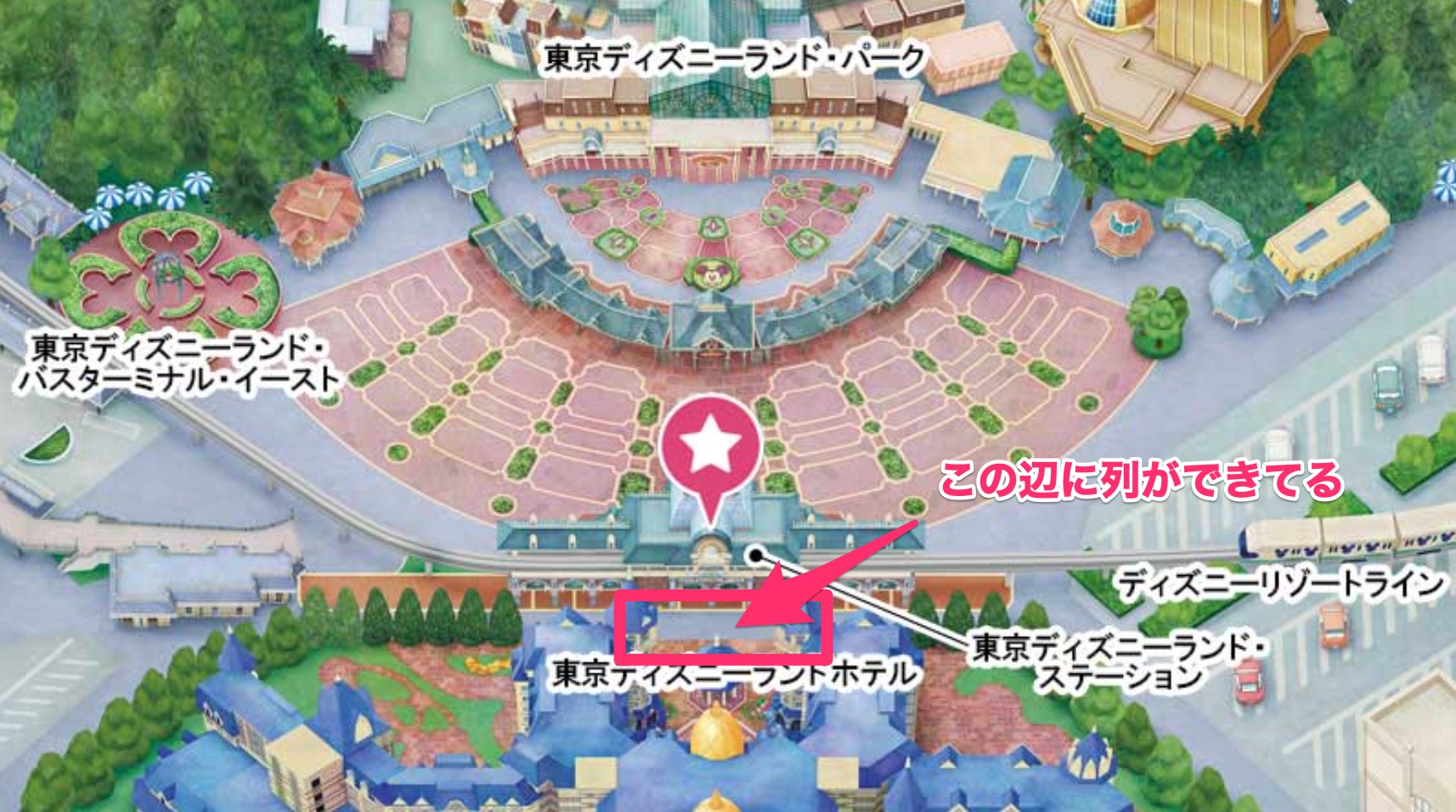 東京ディズニーランドハッピーエントリー専用エントランス